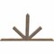 Ekena Millwork Saratoga Smooth Timber Gable Bracket, Douglas Fir, 60"W x 40"H x 1 1/2"D x 3 1/2"F, 16/12 Pitch GBW060X40X0204SAR00SDF - alternate 2